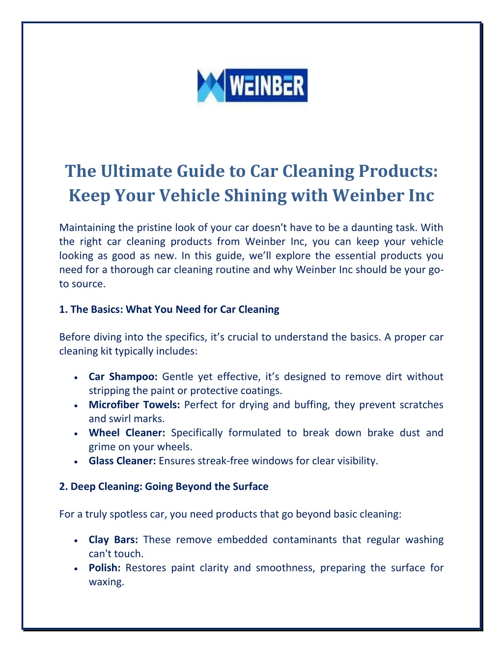 the ultimate guide to car cleaning products keep l.w