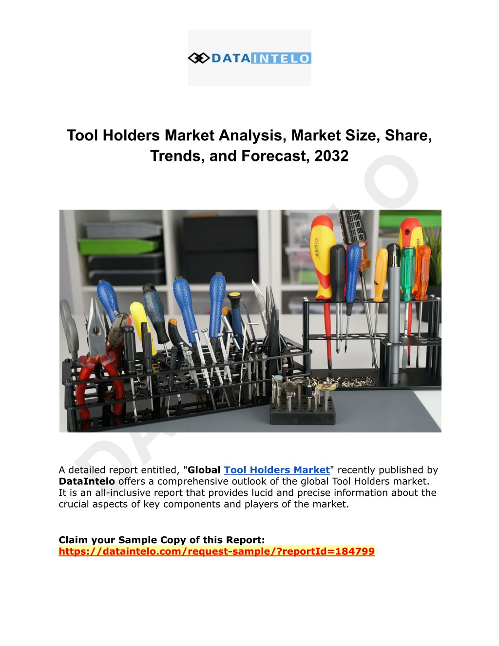 tool holders market analysis market size share l.w
