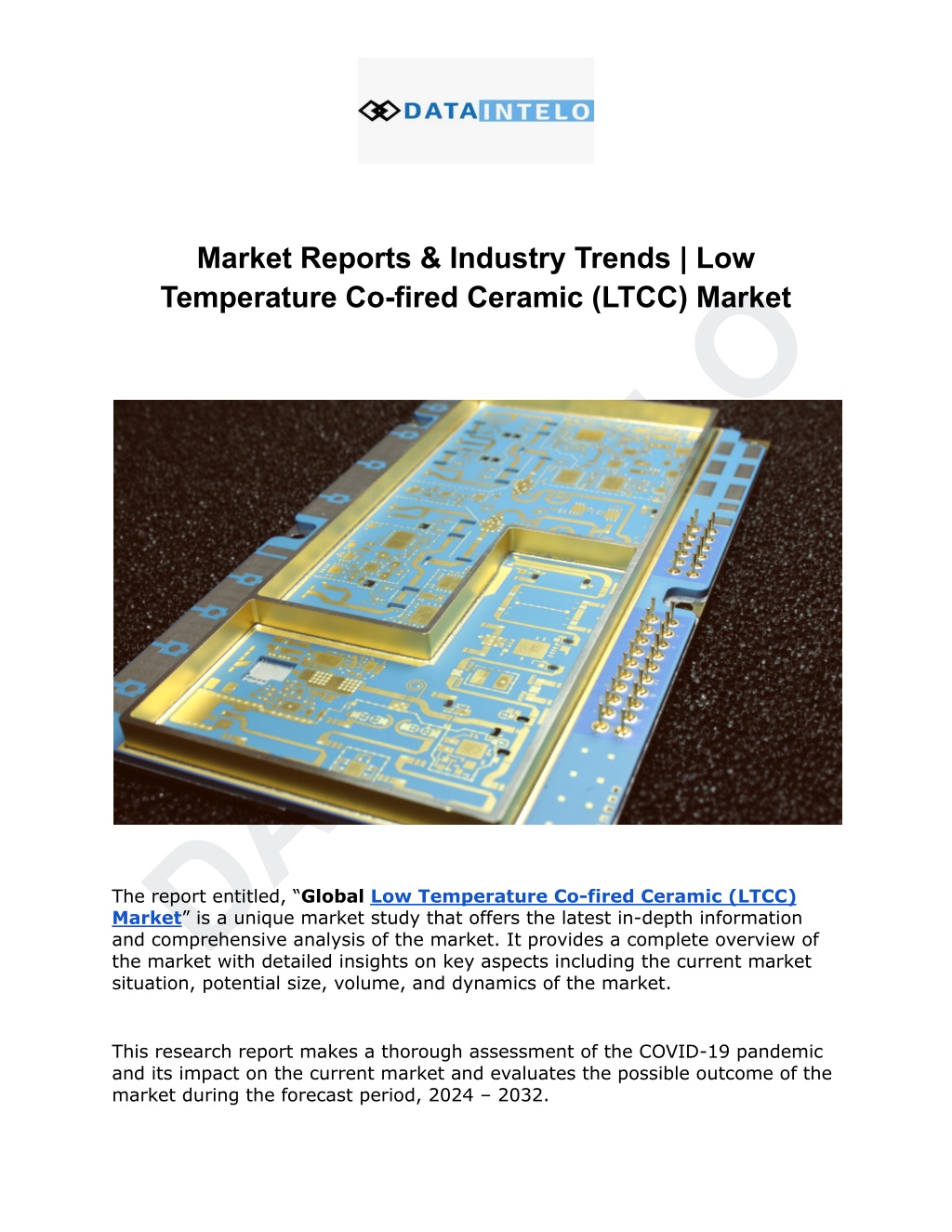 market reports industry trends low temperature l.w