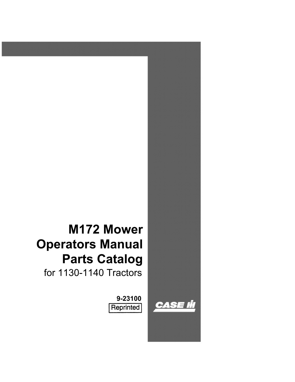 m172 mower operators manual parts catalog l.w