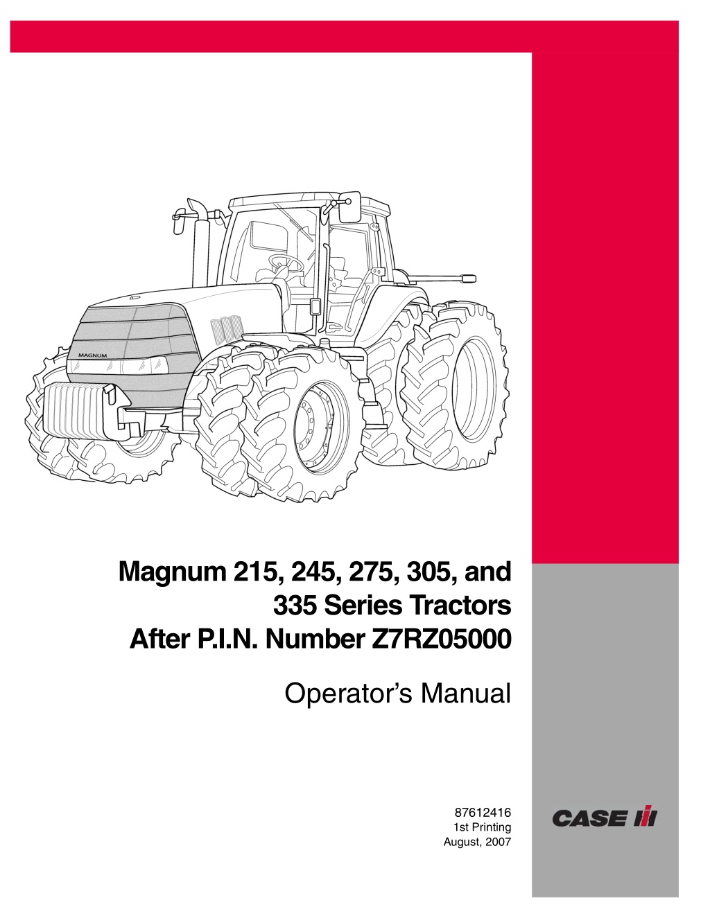 magnum 215 245 275 305 and 335 series tractors l.w