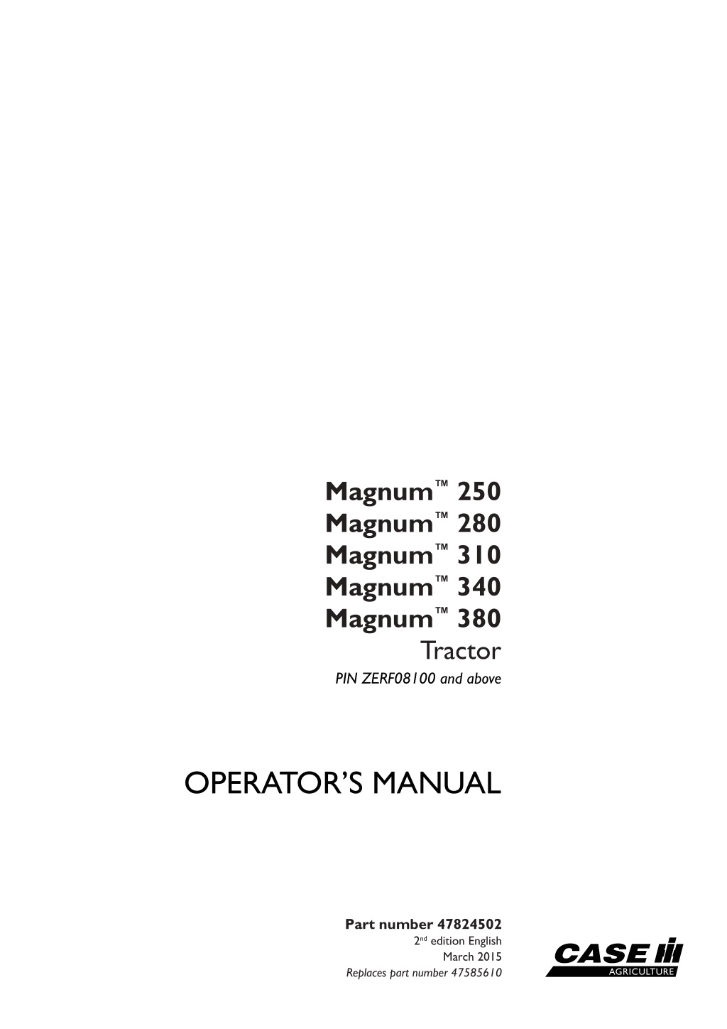 magnum 250 magnum 280 magnum 310 magnum l.w