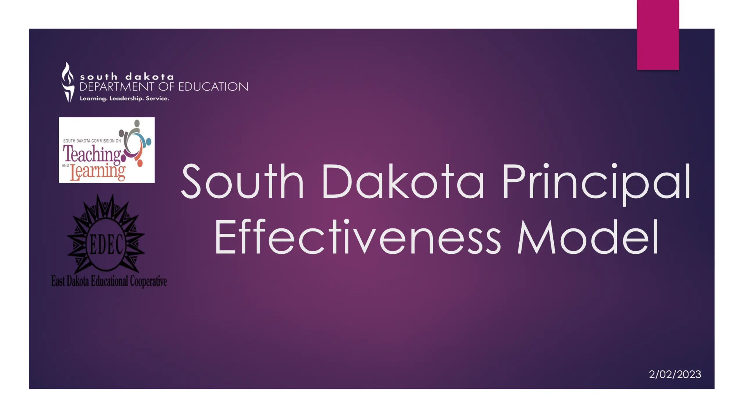 South Dakota Principal Effectiveness Model
