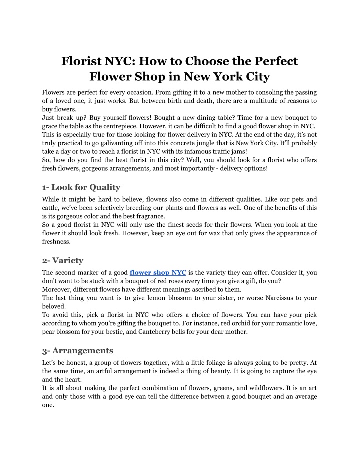 florist nyc how to choose the perfect flower shop n.w