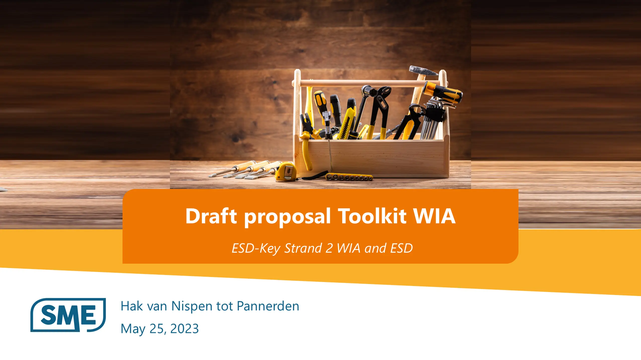 Draft proposal Toolkit WIA