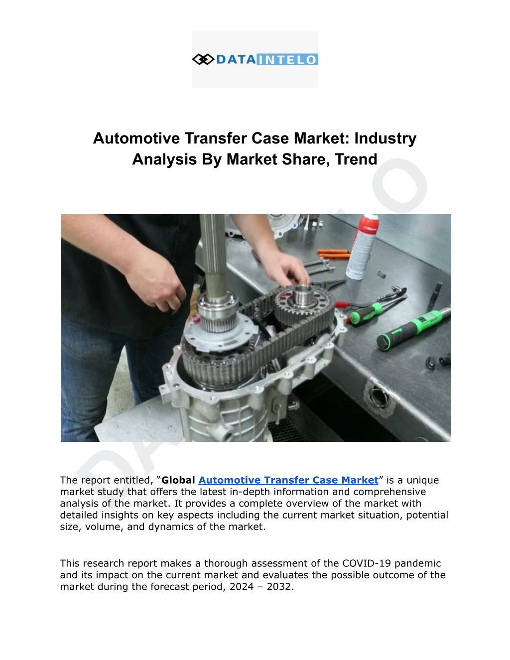 automotive transfer case market industry analysis l.w