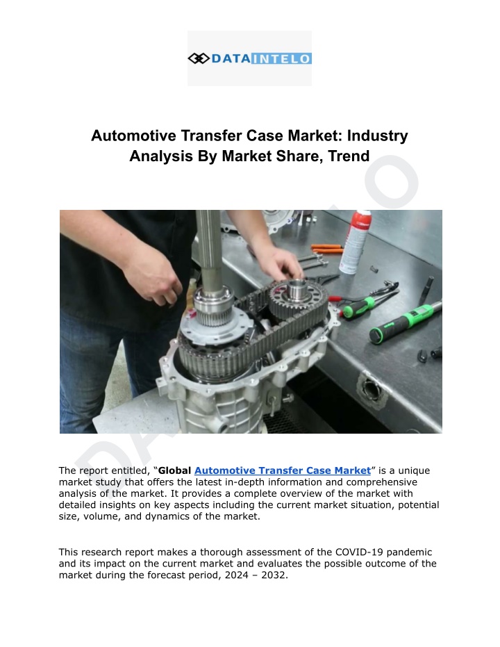 automotive transfer case market industry analysis n.w