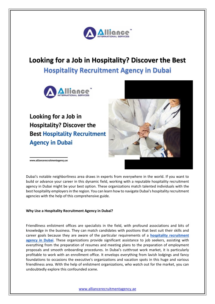 looking for a job in hospitality discover n.w