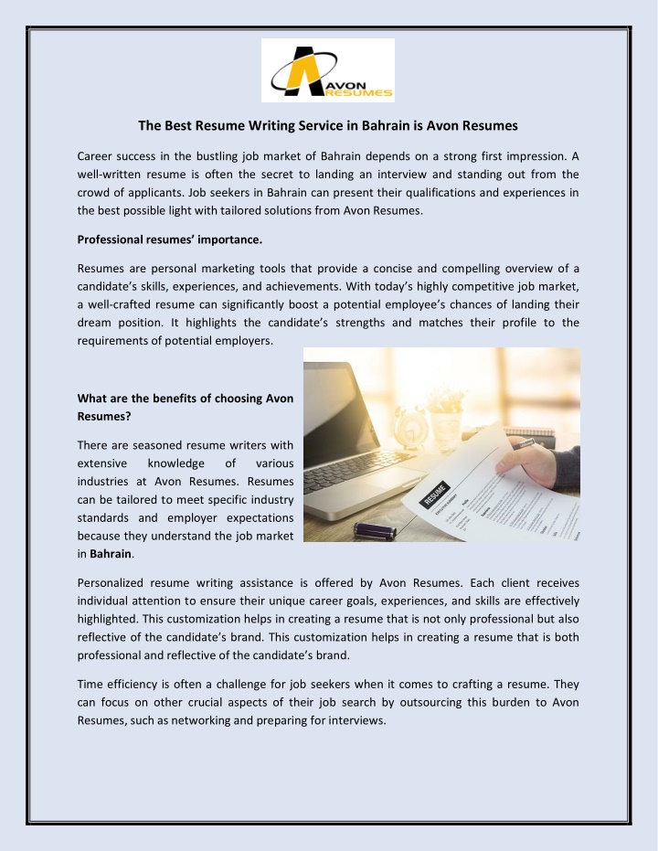 the best resume writing service in bahrain n.w