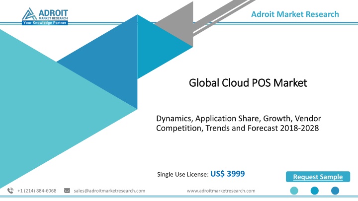 Cloud POS Market Trend and Technology, Report Analysis 2018-2028