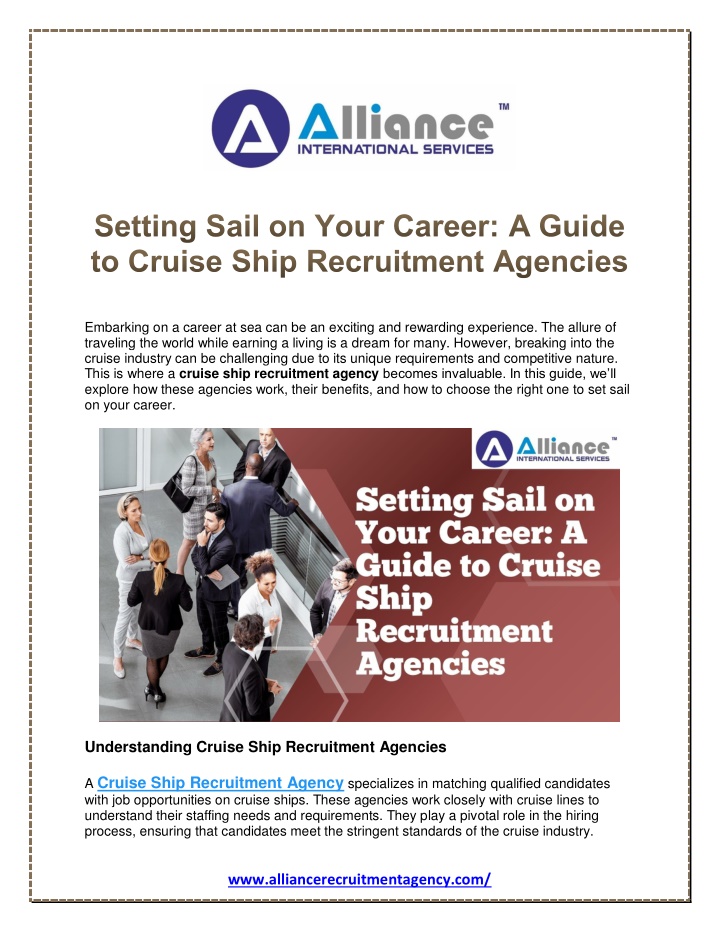embarking on a career at sea can be an exciting n.w