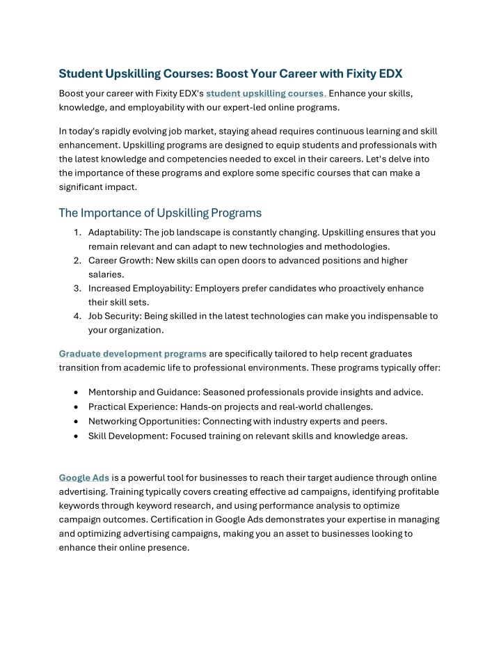 student upskilling courses boost your career with n.w