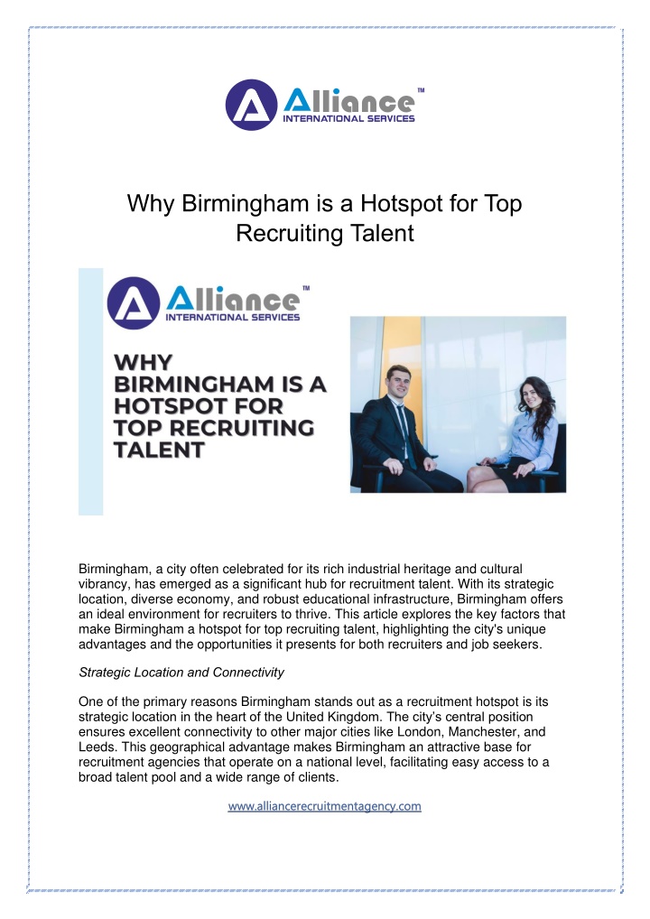 why birmingham is a hotspot for top recruiting n.w