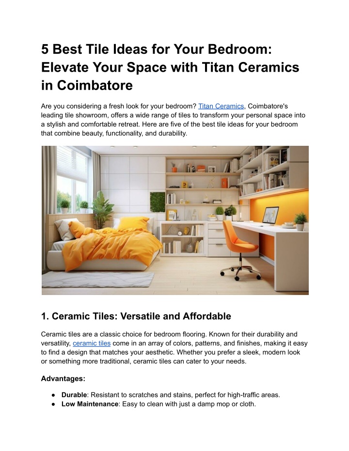 5 best tile ideas for your bedroom elevate your n.w
