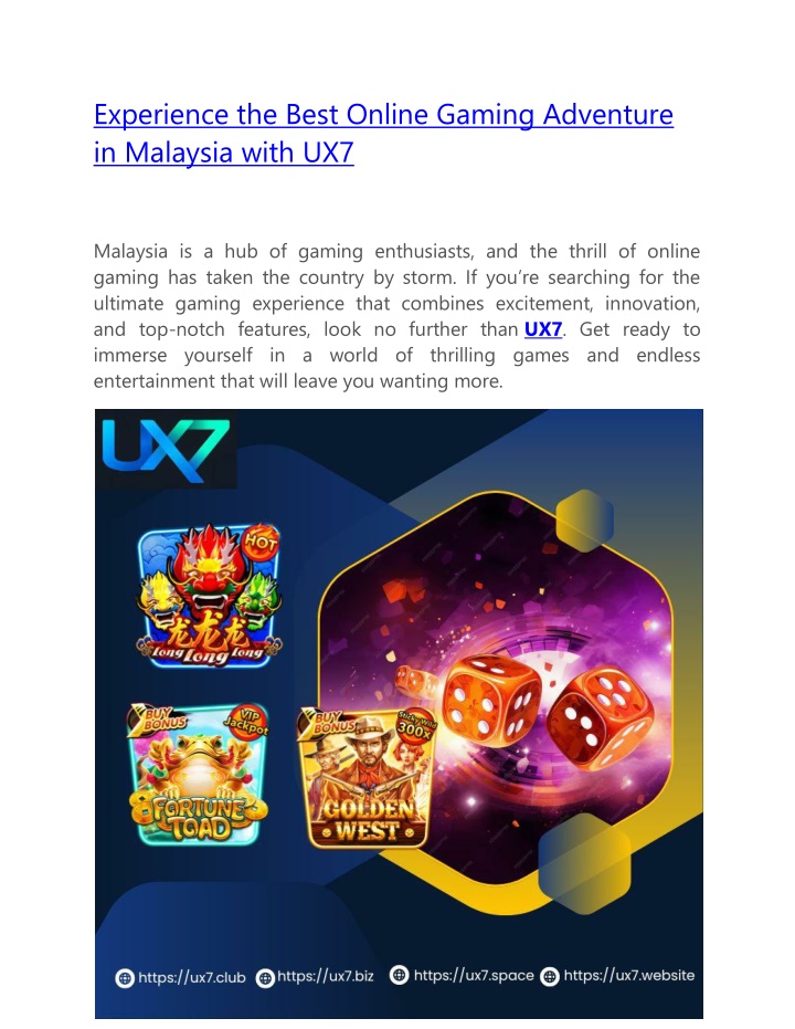 experience the best online gaming adventure n.w