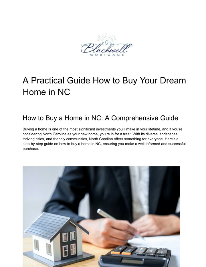 a practical guide how to buy your dream home in nc n.w