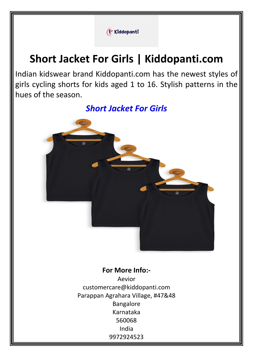 short jacket for girls kiddopanti com l.w