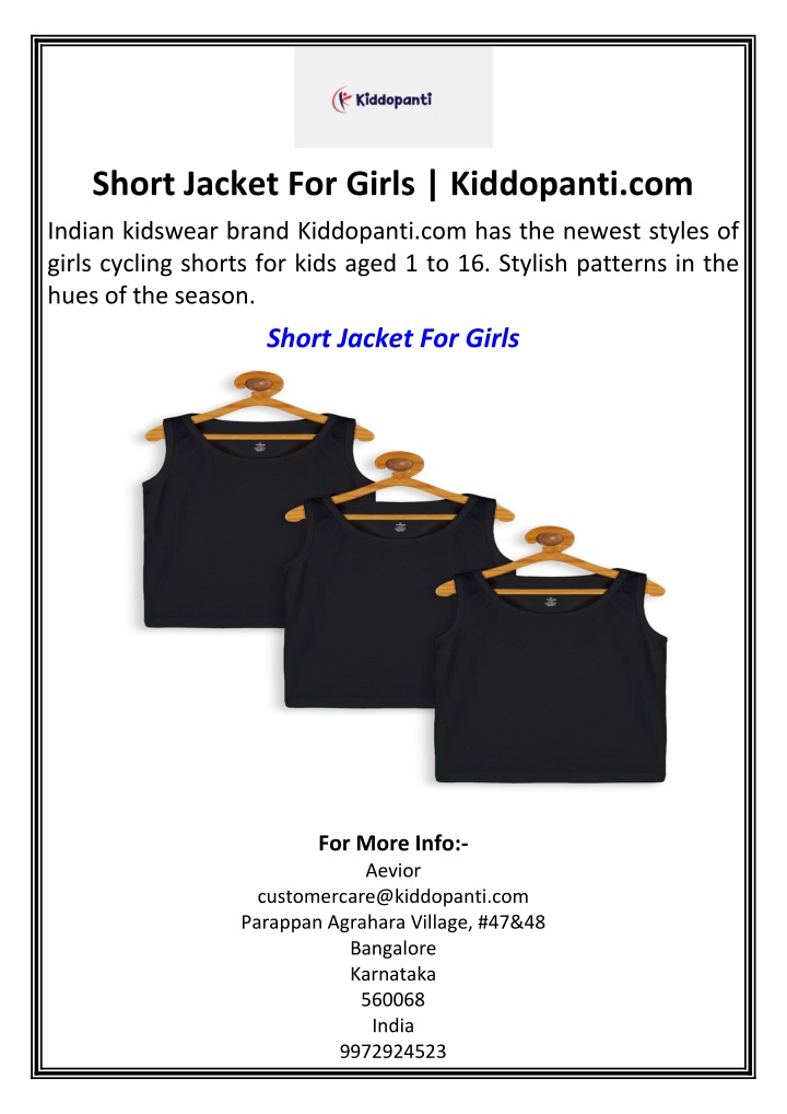 short jacket for girls kiddopanti com n.w