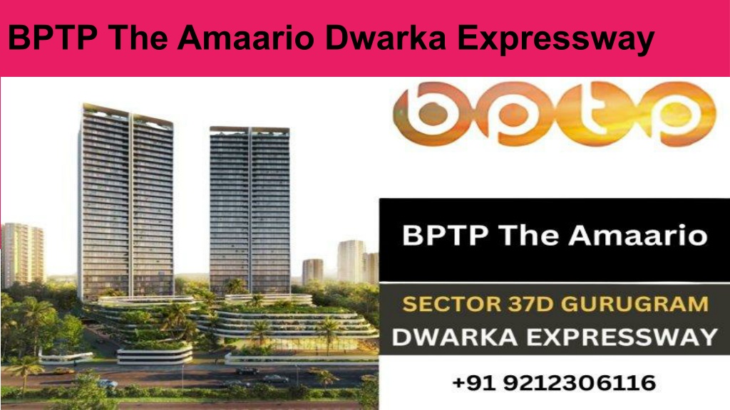 bptp the amaario dwarka expressway l.w