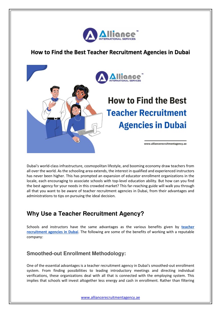 how to find the best teacher recruitment agencies n.w