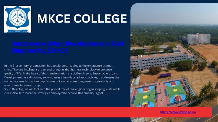 Sustainable Urban Development in Civil Engineering  MKCE