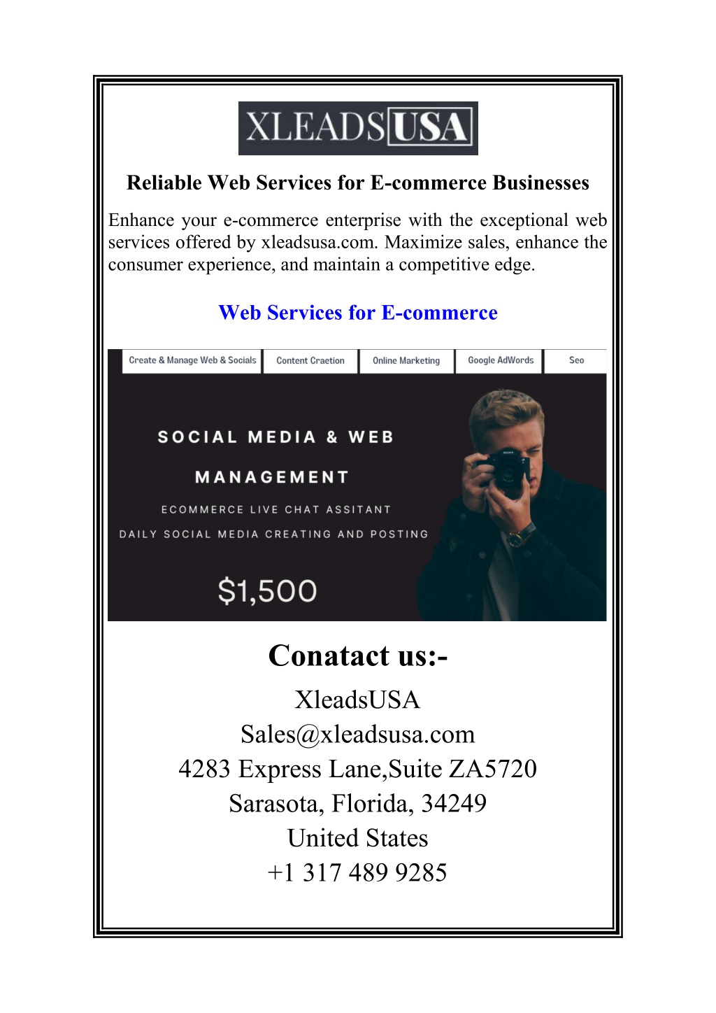 reliable web services for e commerce businesses l.w