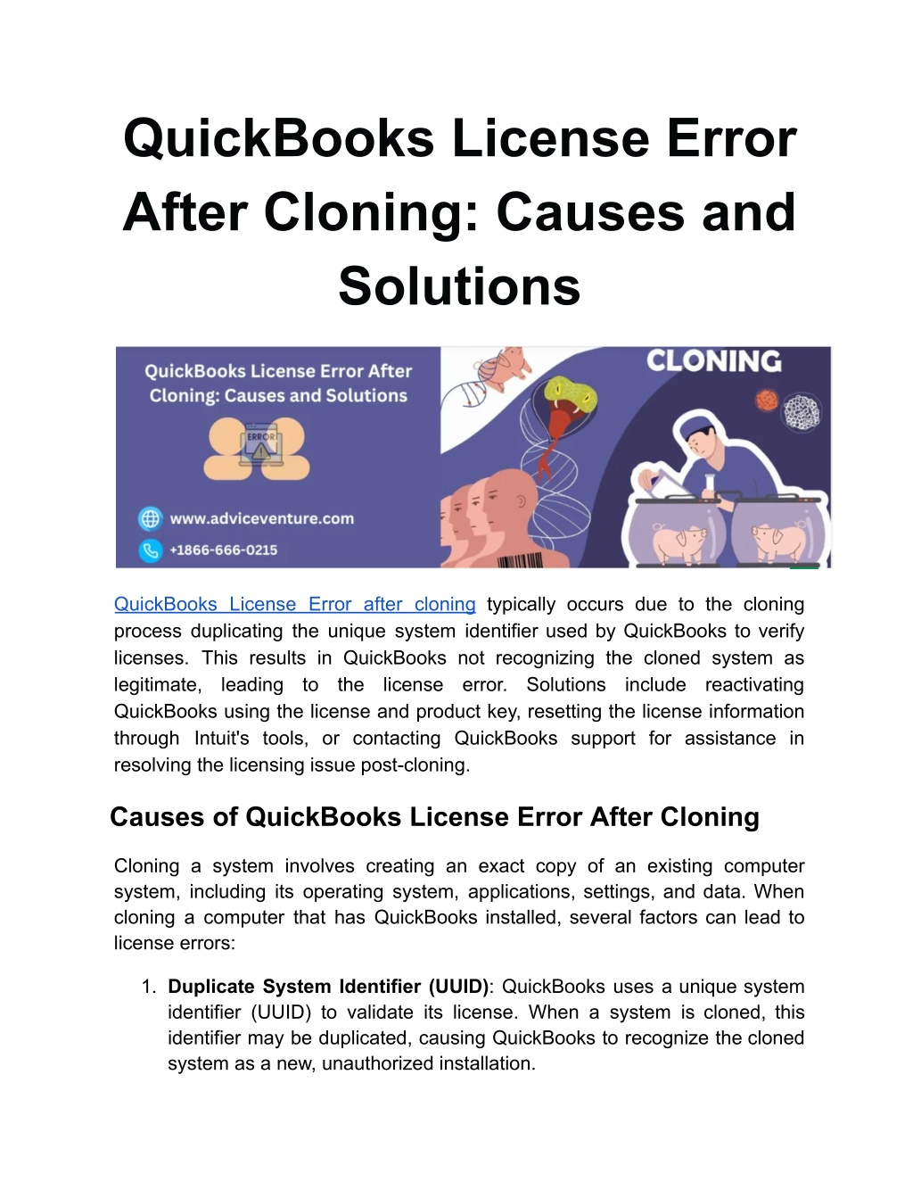 quickbooks license error after cloning causes l.w