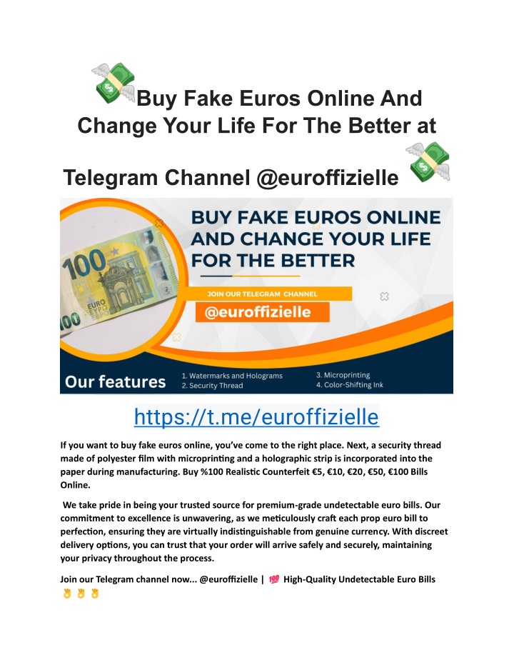 buy fake euros online and change your life n.w