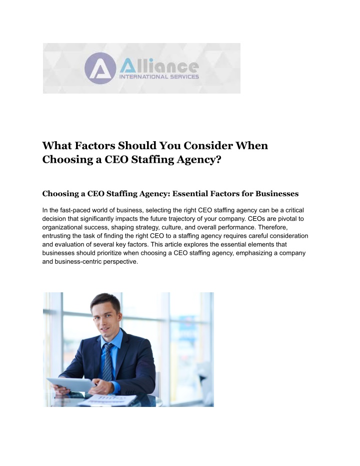 what factors should you consider when choosing n.w