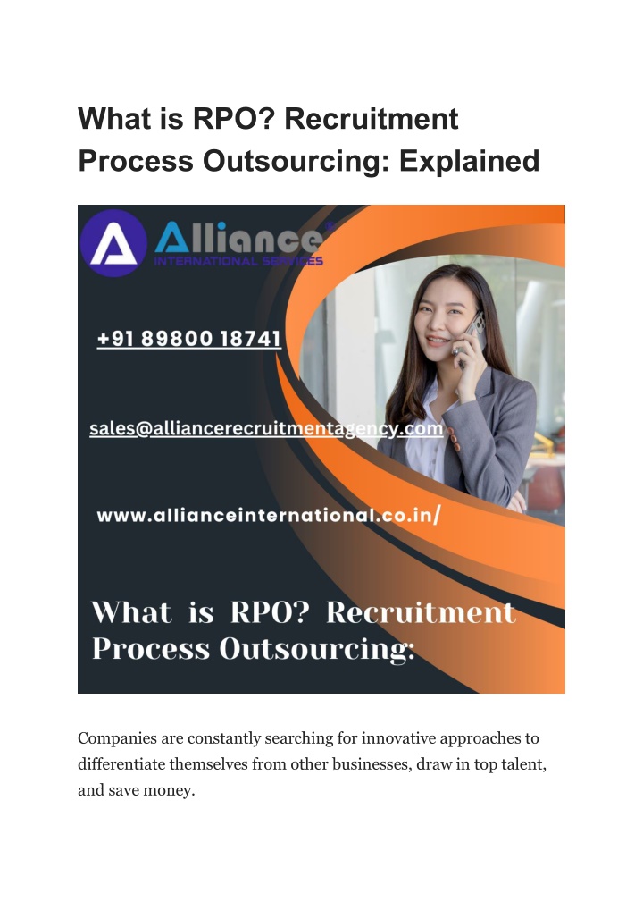 what is rpo recruitment process outsourcing n.w