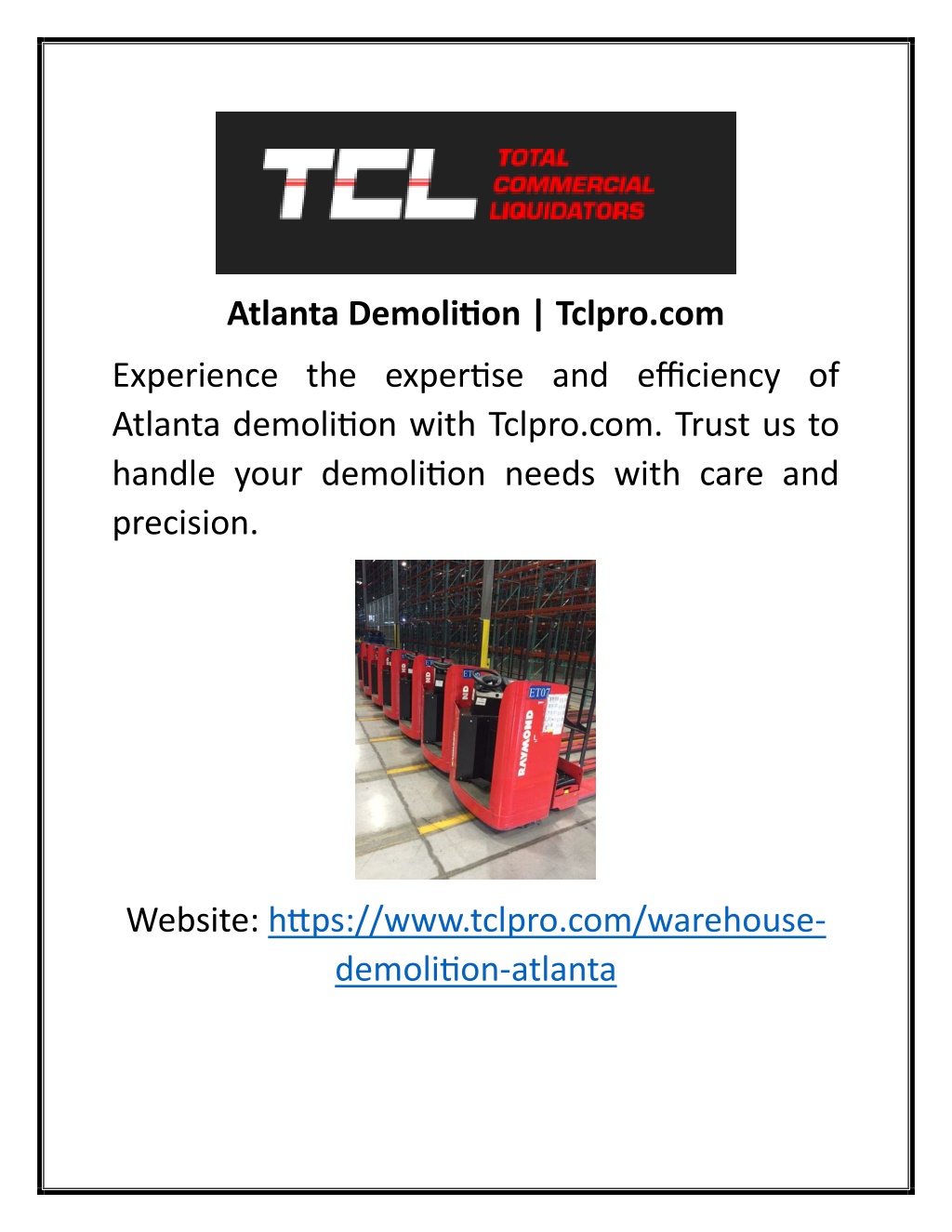 atlanta demolition tclpro com l.w