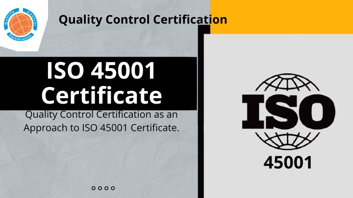 quality control certification n.w