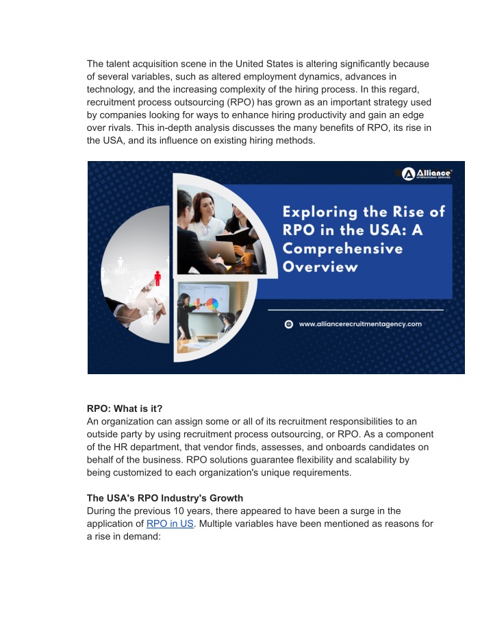 the talent acquisition scene in the united states n.w