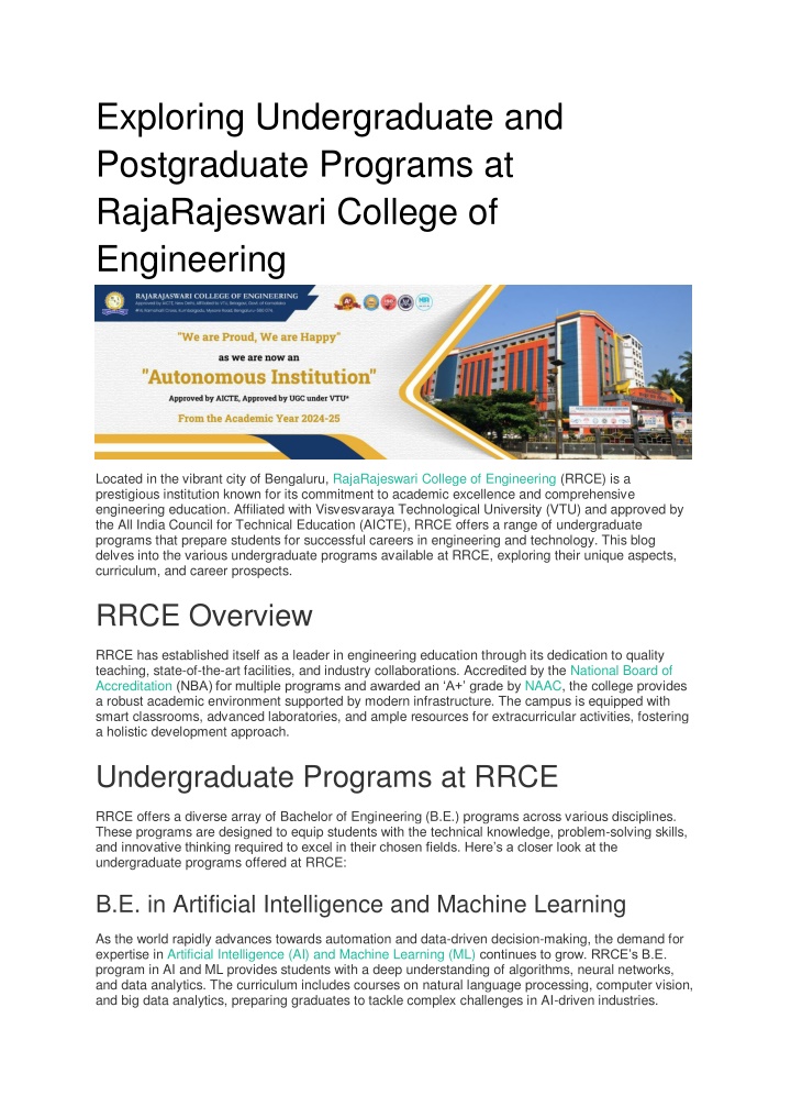 exploring undergraduate and postgraduate programs n.w