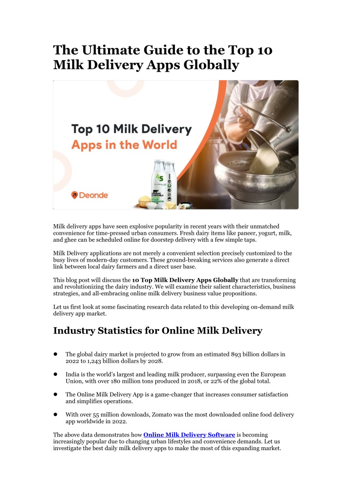 the ultimate guide to the top 10 milk delivery n.w