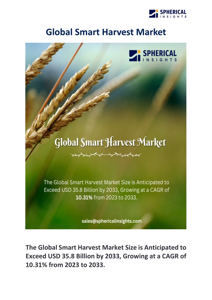 global smart harvest market n.w
