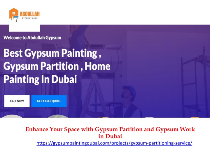 Enhance Your Space with Gypsum Partition and Gypsum Work in Dubai