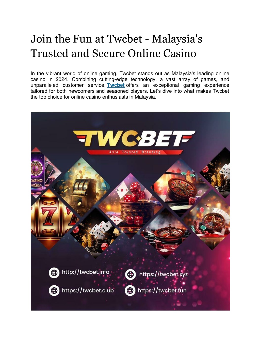 join the fun at twcbet malaysia s trusted l.w