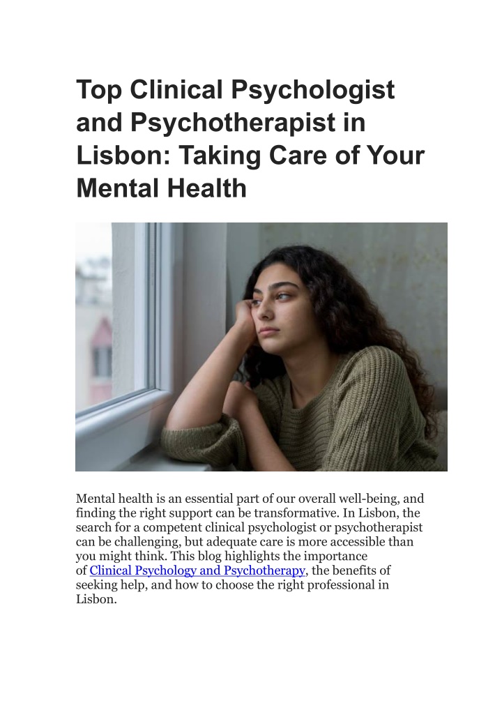 top clinical psychologist and psychotherapist n.w