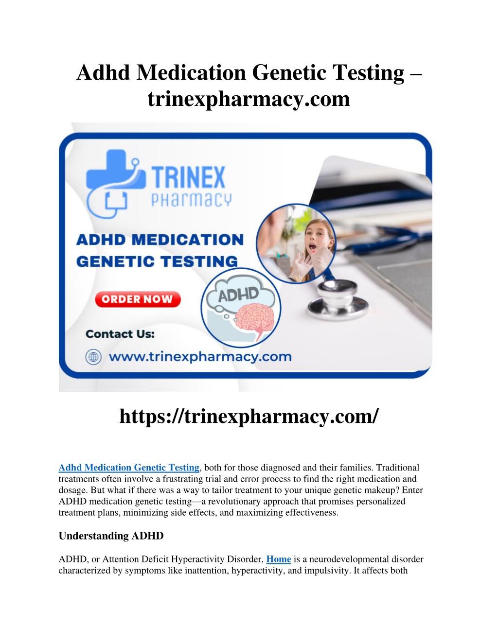 adhd medication genetic testing trinexpharmacy com l.w