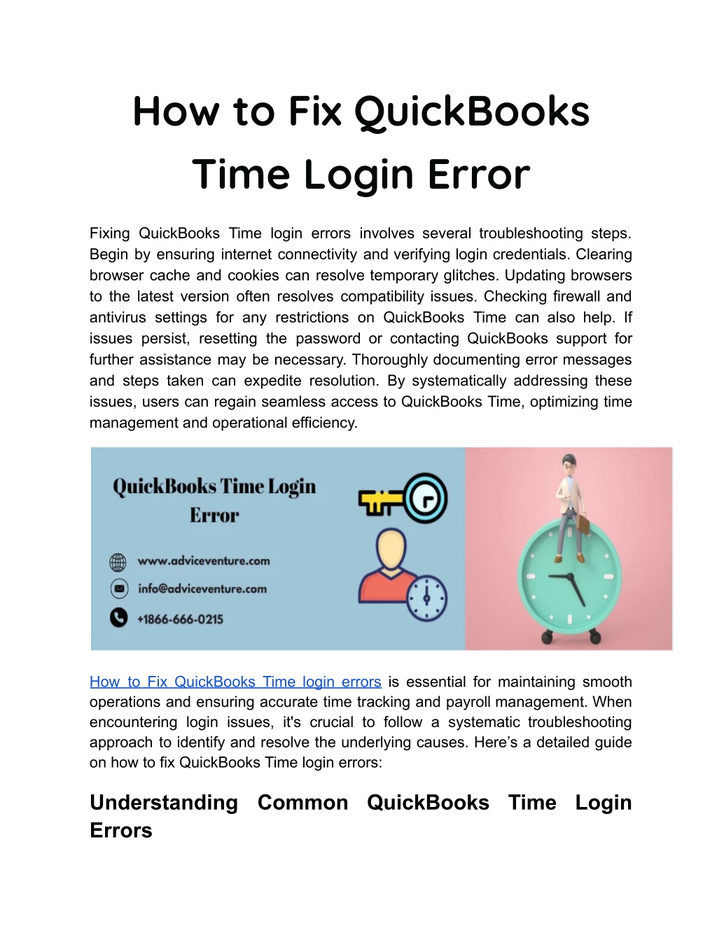 how to fix quickbooks time login error l.w