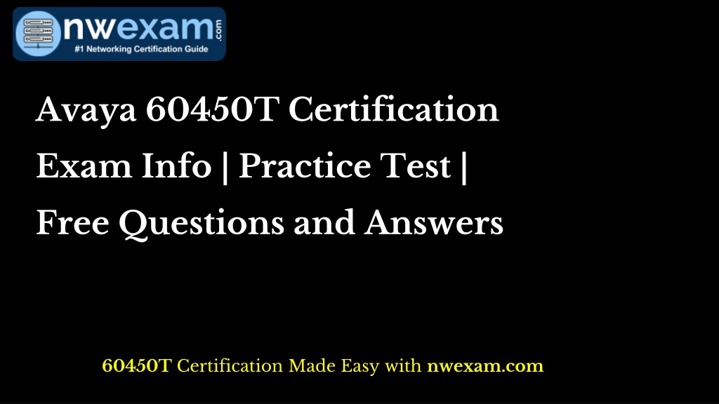 avaya 60450t certification l.w