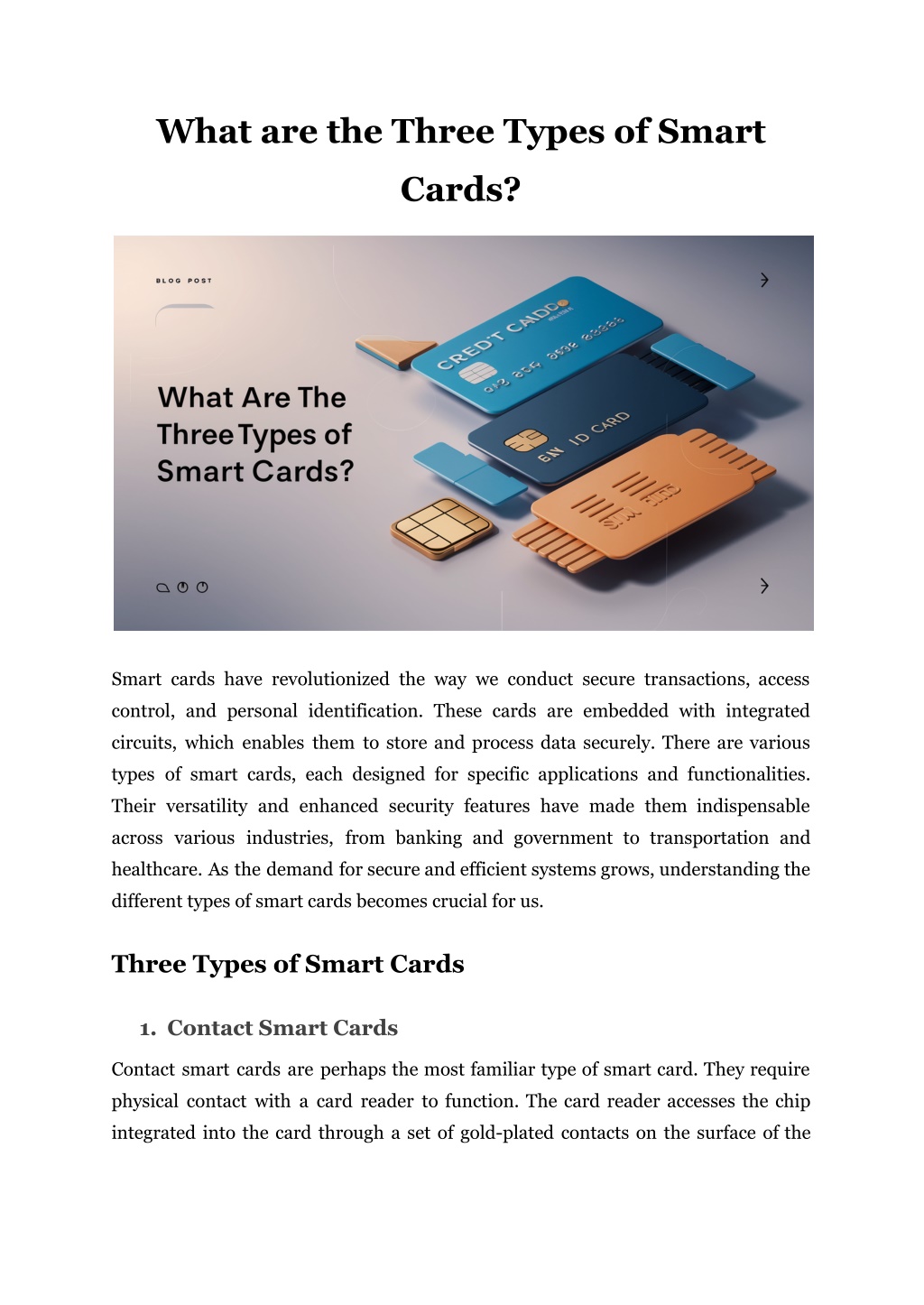 what are the three types of smart l.w