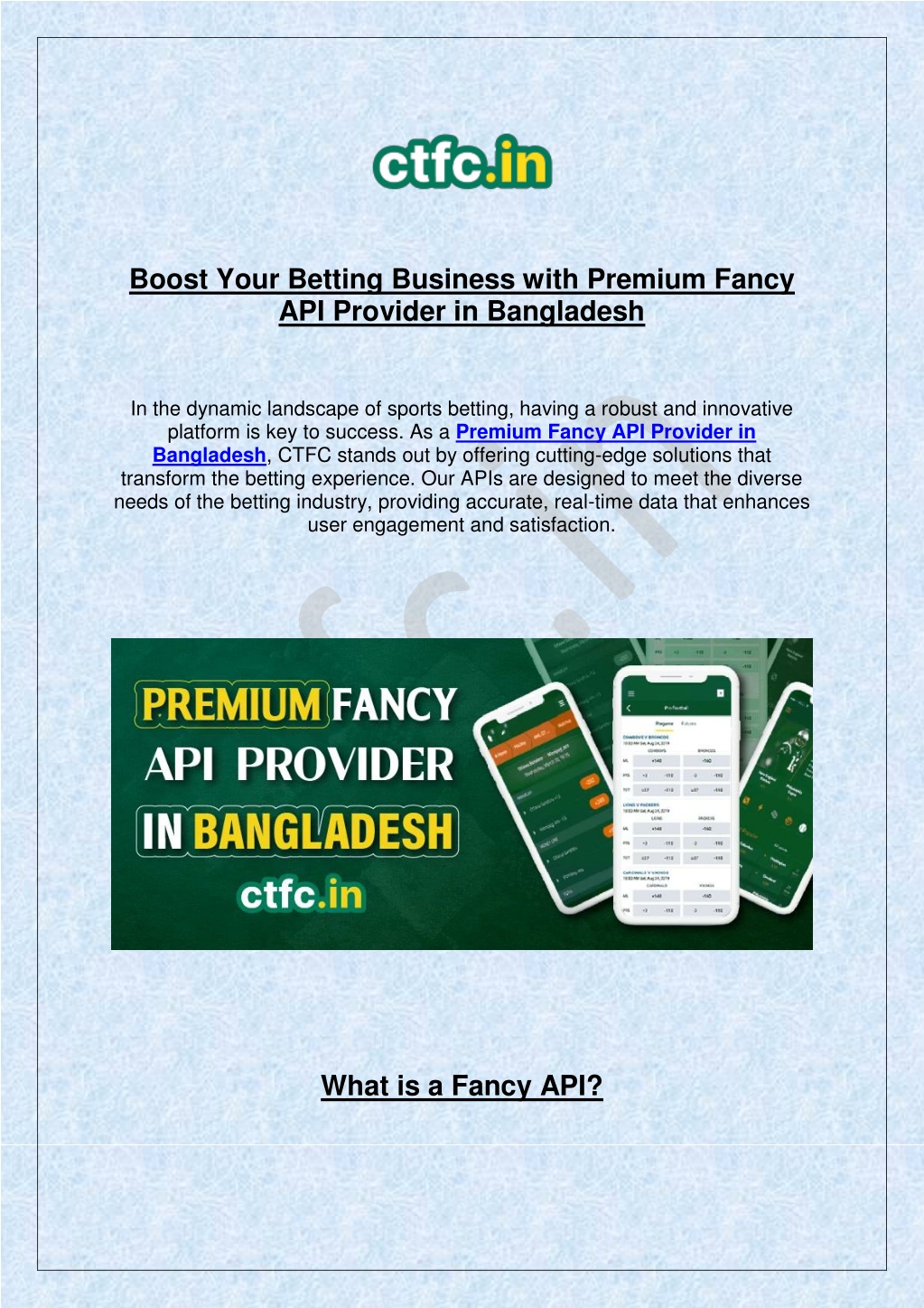 boost your betting business with premium fancy l.w