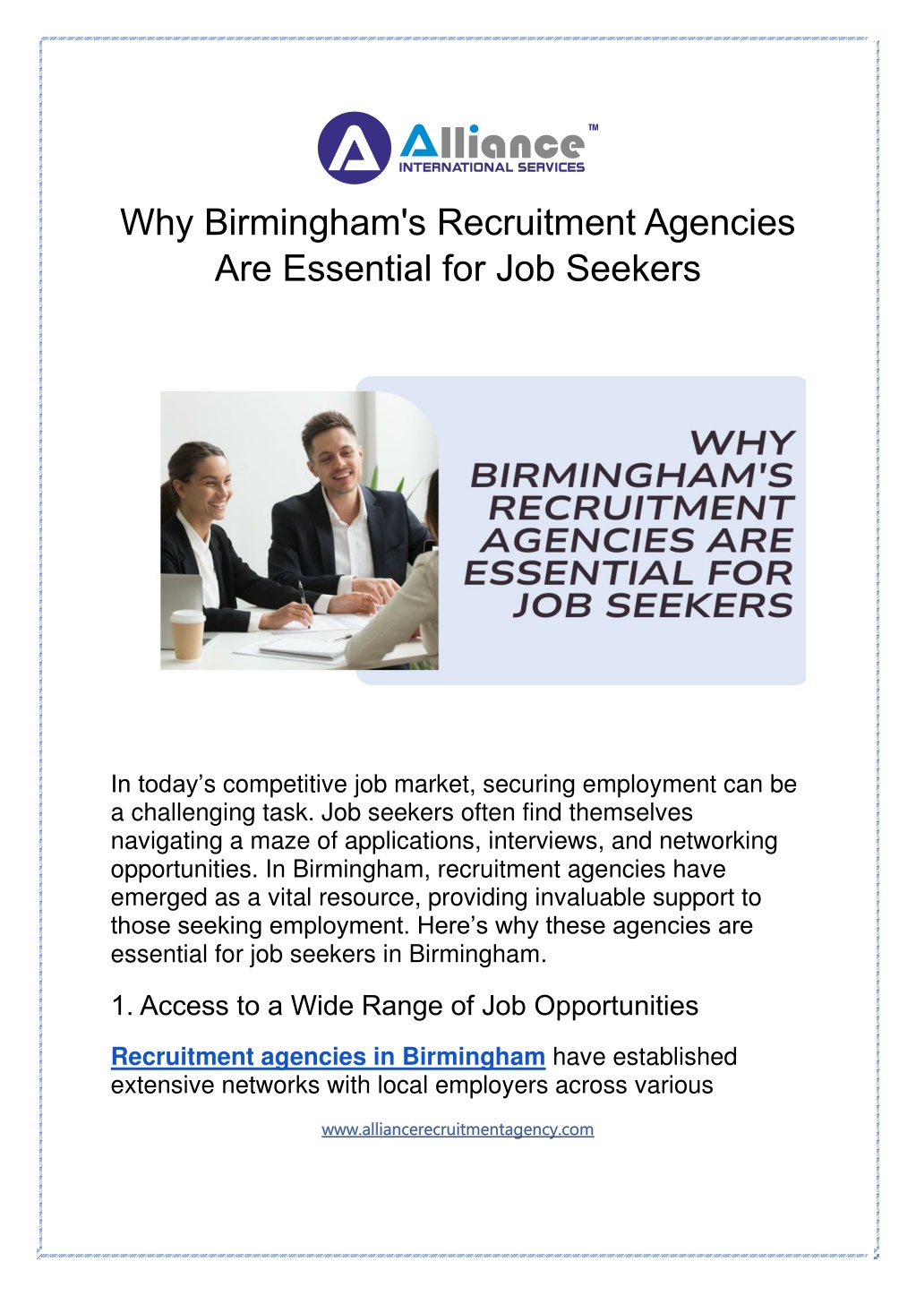why birmingham s recruitment agencies l.w