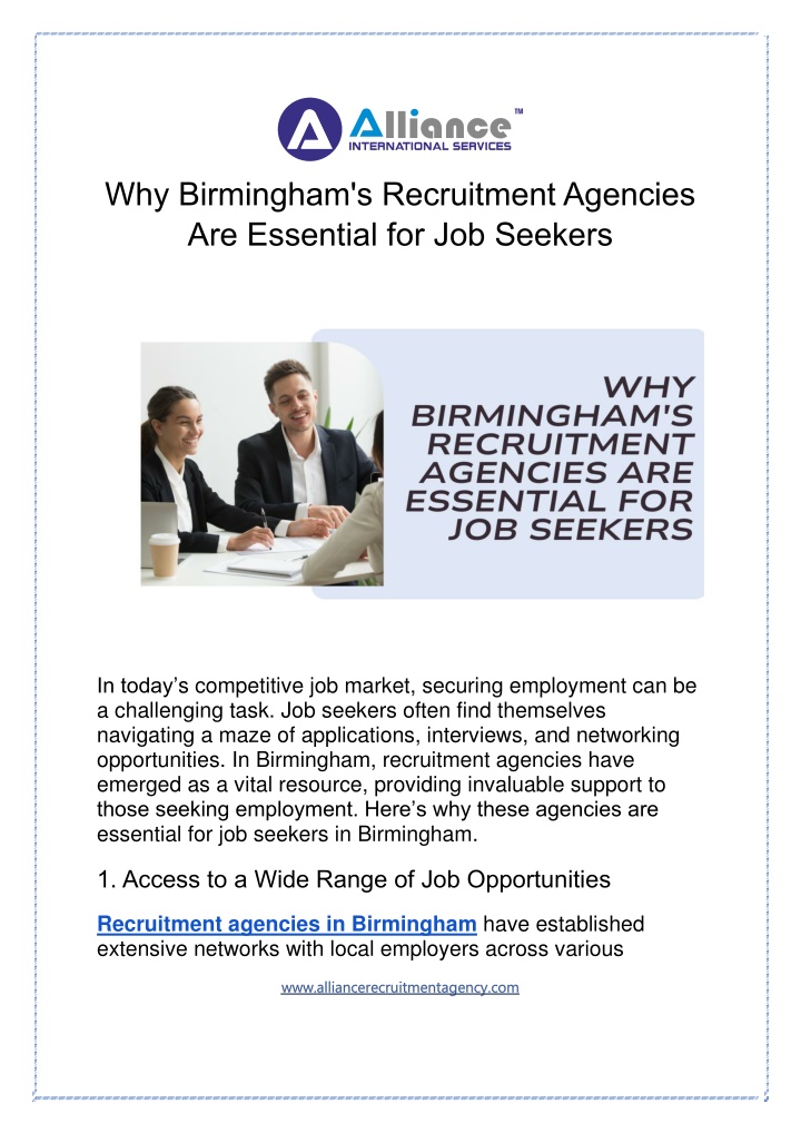 why birmingham s recruitment agencies n.w