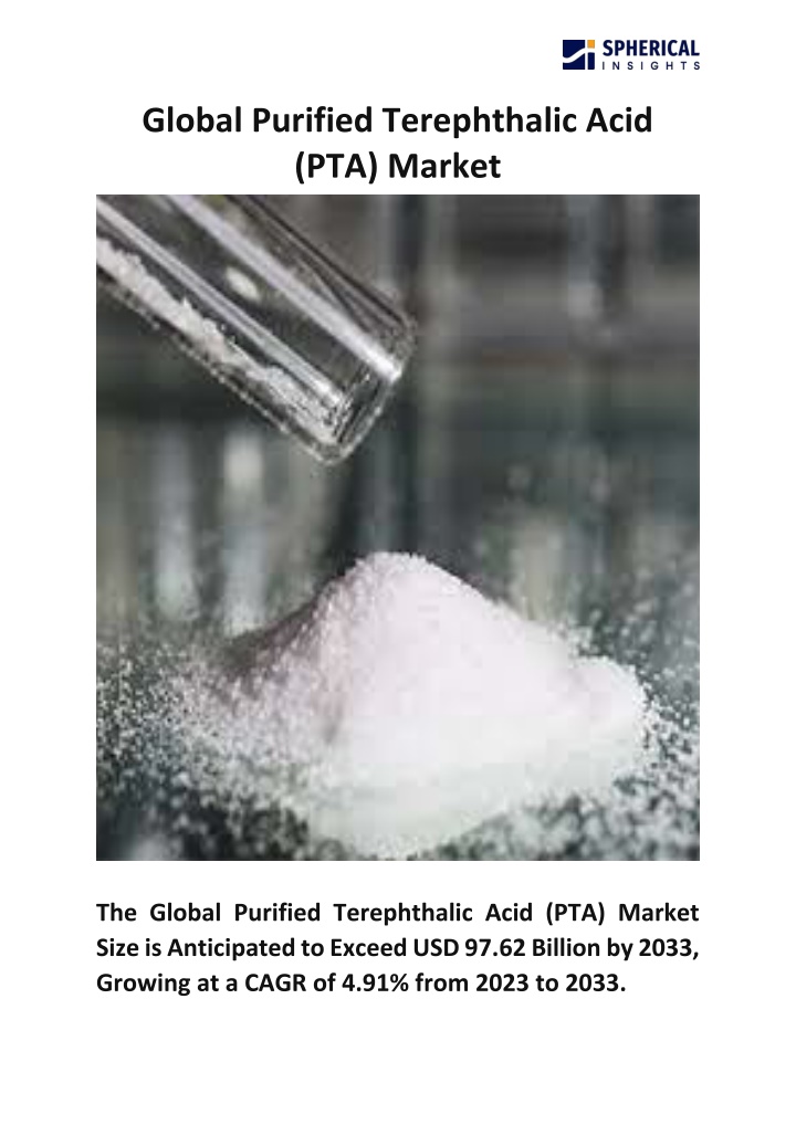global purified terephthalic acid pta market n.w