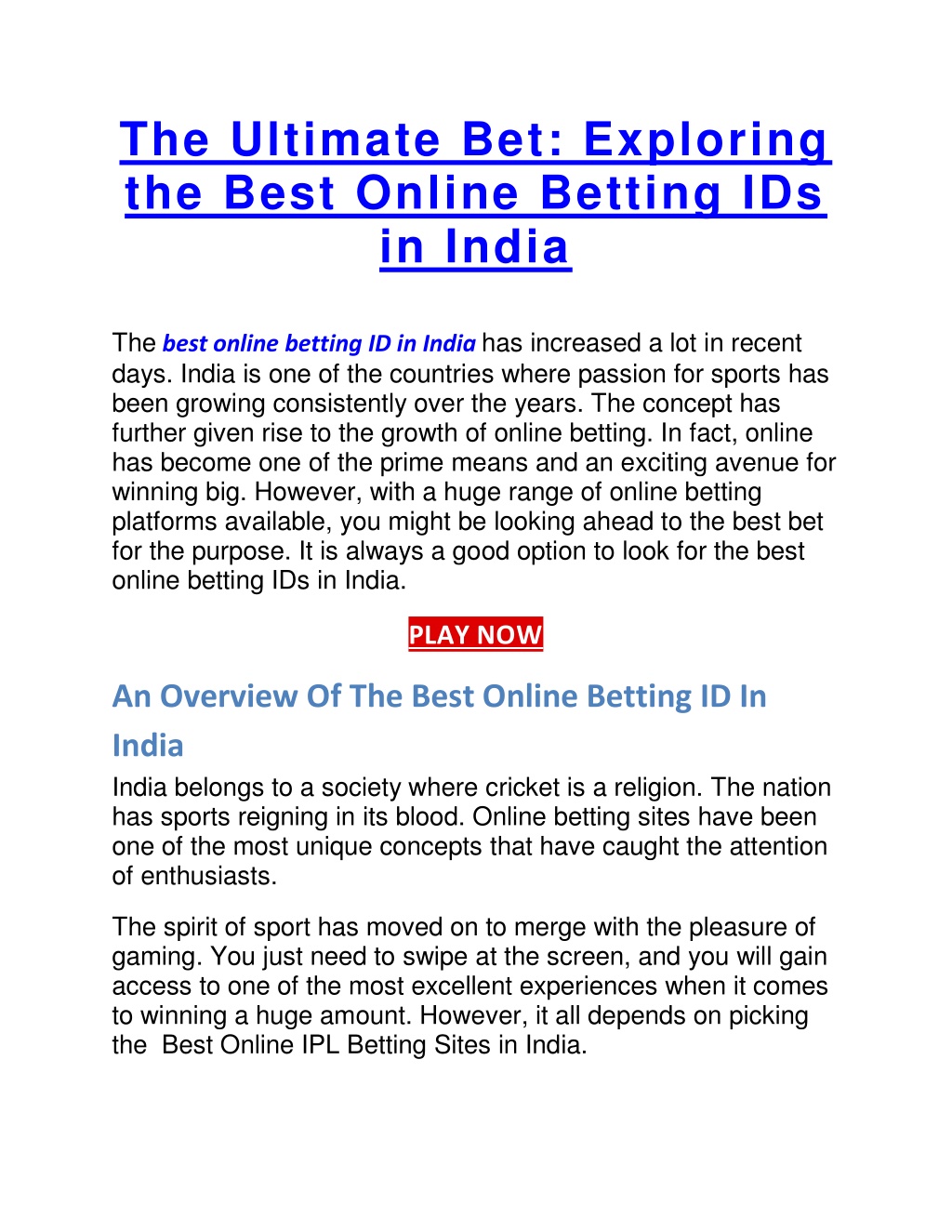 the ultimate bet exploring the best online l.w