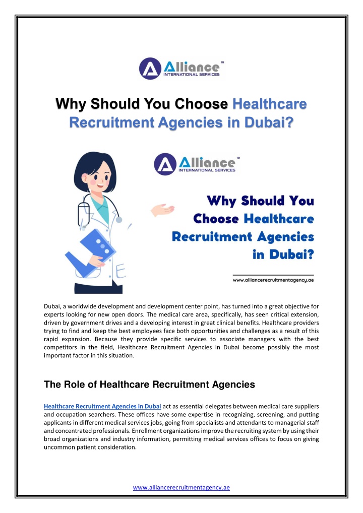 why should you choose healthcare recruitment n.w