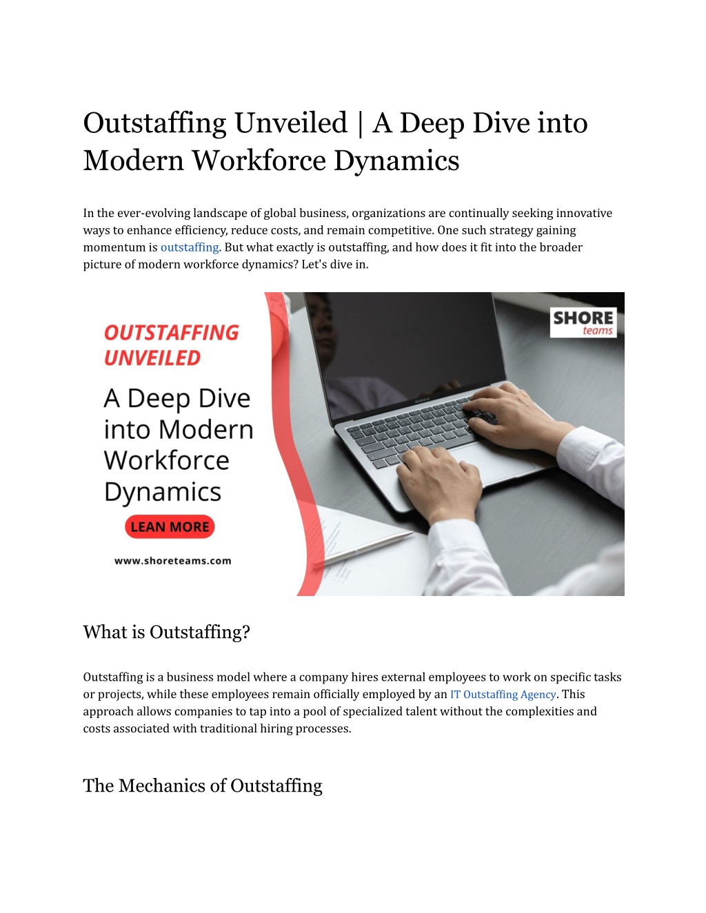 outstaffing unveiled a deep dive into modern l.w